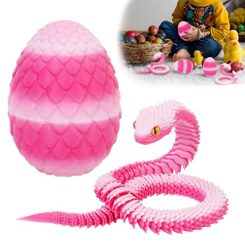 3D Gedruckt Schlange Artikuliert Flexible Schlange Realistische Slithering Design Leuchtende Tier für Schreibtisch Dekoration (MHF) von Fehodun