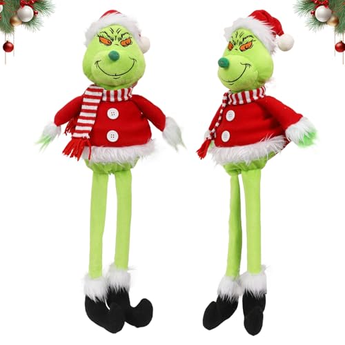 Fehodun Gr of Inch Plush Animal with Christmas Hat Christmas Elf Doll Decoration with Red for Home Decoration (Rot-60CM) von Fehodun