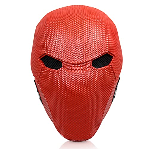 Fehodun Halloween Red Hood Helm Deluxe Superheld Maske Erwachsene Cosplay Harz Helmet Maskerade Requisiten Zubehör Fehodun Halloween Red Hood Helm Deluxe Superheld Maske Erwachsene Cosplay Harz Helmet Maskerade Requisiten Zubehör von Fehodun