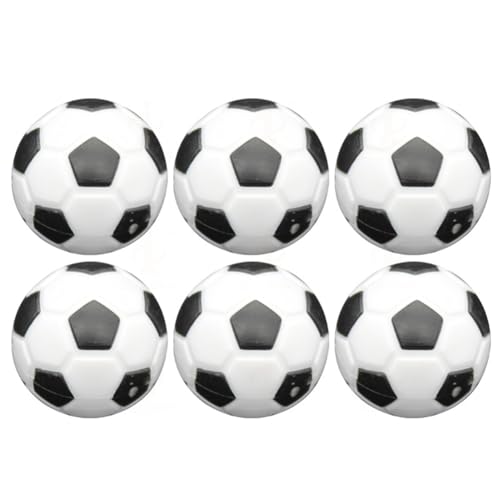 Fehploh Tischfußball-Zubehör-Ersatz, 23/28/32/36 mm, offizieller Tischfußball-Tischspielball, 6 Stück, Tischfußball-WM-Zubehör, Ersatz for Standard-Kickertische for Freizeiträume zu Hause (2 von Fehploh