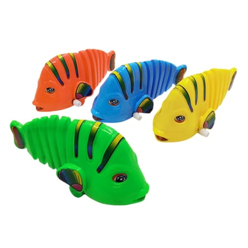 Fehploh Wackelfischspielzeug aus Kunststoff, Uhrwerk, schwingendes Fischspielzeug, realistische Fischbewegung, einfach zu bedienendes interaktives Eltern-Kind-Spielzeug, ungiftig for Kinder von Fehploh