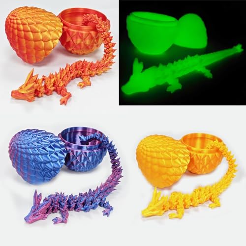4er Set Miniatur 3D Gedrucktes Drachenei Mit Drache, Drachen Ei, Ewegliche Gelenke Kristall Drachen Spielzeug, Drache Im Ei, Easter Gifts, Desk Toy, Dragon Ornament for Cars, Offices, Homes 4er Set Miniatur 3D Gedrucktes Drachenei Mit Drache, Drachen Ei, Ewegliche Gelenke Kristall Drachen Spielzeug, Drache Im Ei, Easter Gifts, Desk Toy, Dragon Ornament for Cars, Offices, Homes von FeiOne