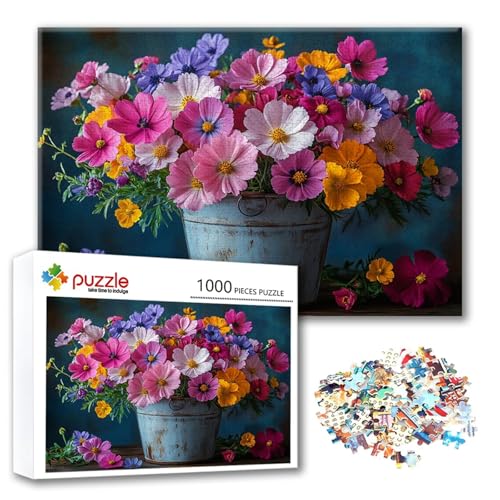 Puzzle 1000 Teile Blume, Puzzle Erwachsene 1000 Teile Farbe, Klassische Holzpuzzles 75 x 50 cm, Lernspiel Herausforderung Spielzeug, Zimmer Wanddeko, Einzigartiges Geschenk für Frauen/Männer Z-6 Puzzle 1000 Teile Blume, Puzzle Erwachsene 1000 Teile Farbe, Klassische Holzpuzzles 75 x 50 cm, Lernspiel Herausforderung Spielzeug, Zimmer Wanddeko, Einzigartiges Geschenk für Frauen/Männer Z-6 von FeiPride