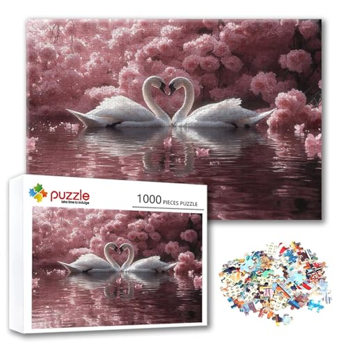 Puzzle 1000 Teile Blume, Puzzle Erwachsene 1000 Teile Schwan, Klassische Holzpuzzles 75 x 50 cm, Lernspiel Herausforderung Spielzeug, Zimmer Wanddeko, Einzigartiges Geschenk für Frauen/Männer V-3 Puzzle 1000 Teile Blume, Puzzle Erwachsene 1000 Teile Schwan, Klassische Holzpuzzles 75 x 50 cm, Lernspiel Herausforderung Spielzeug, Zimmer Wanddeko, Einzigartiges Geschenk für Frauen/Männer V-3 von FeiPride