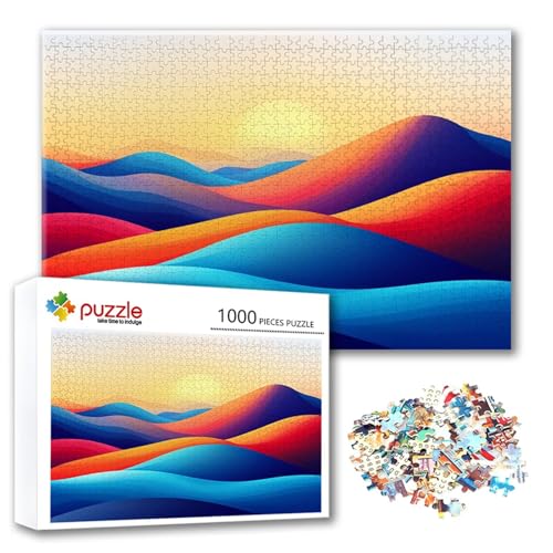 Puzzle 1000 Teile Farbe, Puzzle Erwachsene 1000 Teile Berg, Klassische Holzpuzzles 75 x 50 cm, Lernspiel Herausforderung Spielzeug, Zimmer Wanddeko, Einzigartiges Geschenk für Frauen/Männer B-3 Puzzle 1000 Teile Farbe, Puzzle Erwachsene 1000 Teile Berg, Klassische Holzpuzzles 75 x 50 cm, Lernspiel Herausforderung Spielzeug, Zimmer Wanddeko, Einzigartiges Geschenk für Frauen/Männer B-3 von FeiPride