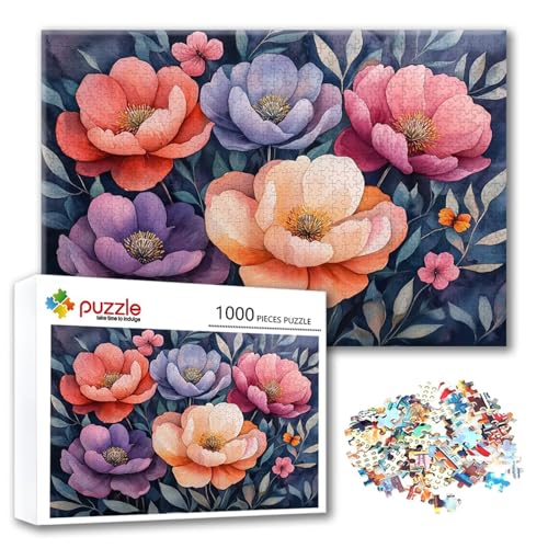 Puzzle 1000 Teile Farbe, Puzzle Erwachsene 1000 Teile Blume, Klassische Holzpuzzles 75 x 50 cm, Lernspiel Herausforderung Spielzeug, Zimmer Wanddeko, Einzigartiges Geschenk für Frauen/Männer A-8 Puzzle 1000 Teile Farbe, Puzzle Erwachsene 1000 Teile Blume, Klassische Holzpuzzles 75 x 50 cm, Lernspiel Herausforderung Spielzeug, Zimmer Wanddeko, Einzigartiges Geschenk für Frauen/Männer A-8 von FeiPride