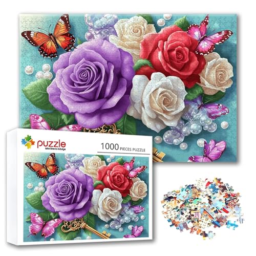 Puzzle 1000 Teile Farbe, Puzzle Erwachsene 1000 Teile Blume, Klassische Holzpuzzles 75 x 50 cm, Lernspiel Herausforderung Spielzeug, Zimmer Wanddeko, Einzigartiges Geschenk für Frauen/Männer C-9 Puzzle 1000 Teile Farbe, Puzzle Erwachsene 1000 Teile Blume, Klassische Holzpuzzles 75 x 50 cm, Lernspiel Herausforderung Spielzeug, Zimmer Wanddeko, Einzigartiges Geschenk für Frauen/Männer C-9 von FeiPride