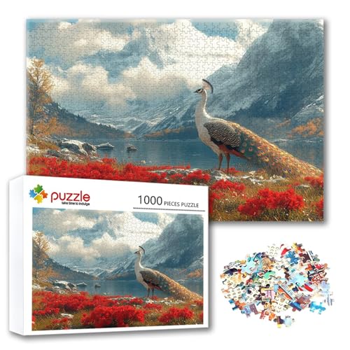 Puzzle 1000 Teile Landschaft, Puzzle Erwachsene 1000 Teile Pfau, Klassische Holzpuzzles 75 x 50 cm, Lernspiel Herausforderung Spielzeug, Zimmer Wanddeko, Einzigartiges Geschenk für Frauen/Männer X-6 Puzzle 1000 Teile Landschaft, Puzzle Erwachsene 1000 Teile Pfau, Klassische Holzpuzzles 75 x 50 cm, Lernspiel Herausforderung Spielzeug, Zimmer Wanddeko, Einzigartiges Geschenk für Frauen/Männer X-6 von FeiPride