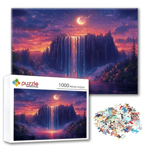 Puzzle 1000 Teile Mond, Puzzle Erwachsene 1000 Teile Fallen, Klassische Holzpuzzles 75 x 50 cm, Lernspiel Herausforderung Spielzeug, Zimmer Wanddeko, Einzigartiges Geschenk für Frauen/Männer G-9 Puzzle 1000 Teile Mond, Puzzle Erwachsene 1000 Teile Fallen, Klassische Holzpuzzles 75 x 50 cm, Lernspiel Herausforderung Spielzeug, Zimmer Wanddeko, Einzigartiges Geschenk für Frauen/Männer G-9 von FeiPride