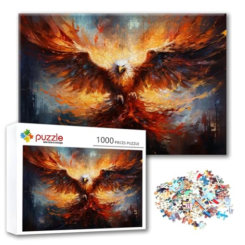 Puzzle 1000 Teile Tier, Puzzle Erwachsene 1000 Teile Adler, Klassische Holzpuzzles 75 x 50 cm, Lernspiel Herausforderung Spielzeug, Zimmer Wanddeko, Einzigartiges Geschenk für Frauen/Männer I-1 Puzzle 1000 Teile Tier, Puzzle Erwachsene 1000 Teile Adler, Klassische Holzpuzzles 75 x 50 cm, Lernspiel Herausforderung Spielzeug, Zimmer Wanddeko, Einzigartiges Geschenk für Frauen/Männer I-1 von FeiPride