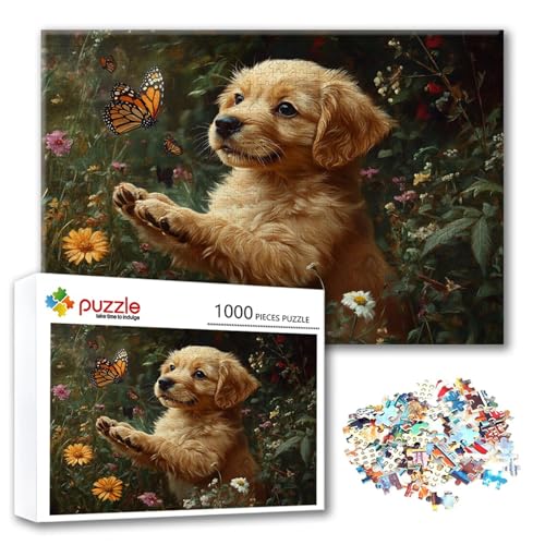 Puzzle 1000 Teile Tier, Puzzle Erwachsene 1000 Teile Hund, Klassische Holzpuzzles 75 x 50 cm, Lernspiel Herausforderung Spielzeug, Moderne Zimmer Wanddeko, Einzigartiges Geschenk für Frauen/Männer M-0 Puzzle 1000 Teile Tier, Puzzle Erwachsene 1000 Teile Hund, Klassische Holzpuzzles 75 x 50 cm, Lernspiel Herausforderung Spielzeug, Moderne Zimmer Wanddeko, Einzigartiges Geschenk für Frauen/Männer M-0 von FeiPride