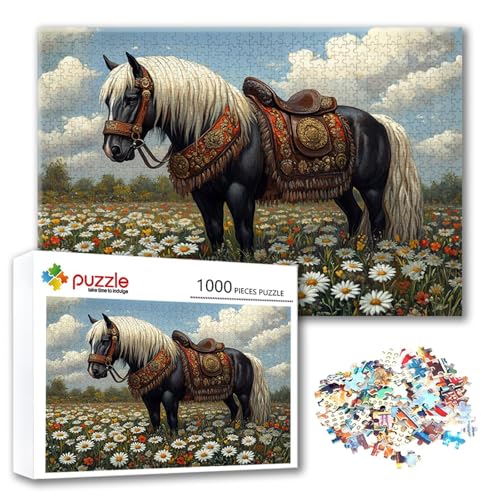 Puzzle 1000 Teile Tier, Puzzle Erwachsene 1000 Teile Pferd, Klassische Holzpuzzles 75 x 50 cm, Lernspiel Herausforderung Spielzeug, Zimmer Wanddeko, Einzigartiges Geschenk für Frauen/Männer N-6 Puzzle 1000 Teile Tier, Puzzle Erwachsene 1000 Teile Pferd, Klassische Holzpuzzles 75 x 50 cm, Lernspiel Herausforderung Spielzeug, Zimmer Wanddeko, Einzigartiges Geschenk für Frauen/Männer N-6 von FeiPride