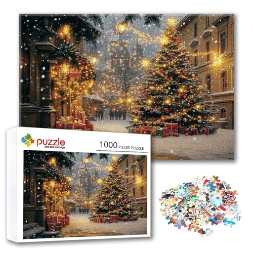 Puzzle 1000 Teile Weihnachtsbaum, Puzzle Erwachsene 1000 Teile Landschaft, Klassische Holzpuzzles 75 x 50 cm, Lernspiel Herausforderung Spielzeug, Moderne Zimmer Wanddeko, Geschenk für Frauen T-7 Puzzle 1000 Teile Weihnachtsbaum, Puzzle Erwachsene 1000 Teile Landschaft, Klassische Holzpuzzles 75 x 50 cm, Lernspiel Herausforderung Spielzeug, Moderne Zimmer Wanddeko, Geschenk für Frauen T-7 von FeiPride