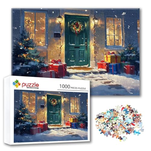 Puzzle 1000 Teile Winter, Puzzle Erwachsene 1000 Teile Weihnachten, Klassische Holzpuzzles 75 x 50 cm, Lernspiel Herausforderung Spielzeug, Moderne Zimmer Wanddeko, Geschenk für Frauen/Männer B-3 Puzzle 1000 Teile Winter, Puzzle Erwachsene 1000 Teile Weihnachten, Klassische Holzpuzzles 75 x 50 cm, Lernspiel Herausforderung Spielzeug, Moderne Zimmer Wanddeko, Geschenk für Frauen/Männer B-3 von FeiPride