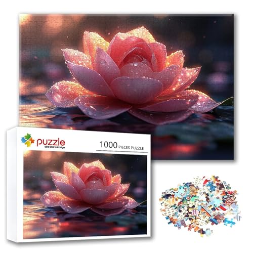 Puzzle 1500 Teile Blume, Puzzle Erwachsene 1500 Teile Lotus, Klassische Holzpuzzles 87 x 57 cm, Lernspiel Herausforderung Spielzeug, Zimmer Wanddeko, Einzigartiges Geschenk für Frauen/Männer I-9 Puzzle 1500 Teile Blume, Puzzle Erwachsene 1500 Teile Lotus, Klassische Holzpuzzles 87 x 57 cm, Lernspiel Herausforderung Spielzeug, Zimmer Wanddeko, Einzigartiges Geschenk für Frauen/Männer I-9 von FeiPride