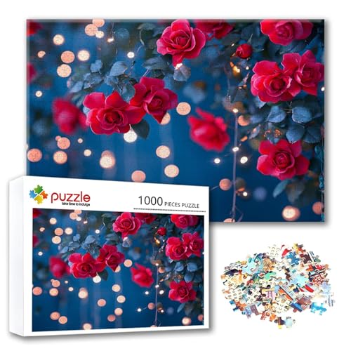 Puzzle 1500 Teile Blume, Puzzle Erwachsene 1500 Teile Rose, Klassische Holzpuzzles 87 x 57 cm, Lernspiel Herausforderung Spielzeug, Zimmer Wanddeko, Einzigartiges Geschenk für Frauen/Männer G-9 Puzzle 1500 Teile Blume, Puzzle Erwachsene 1500 Teile Rose, Klassische Holzpuzzles 87 x 57 cm, Lernspiel Herausforderung Spielzeug, Zimmer Wanddeko, Einzigartiges Geschenk für Frauen/Männer G-9 von FeiPride