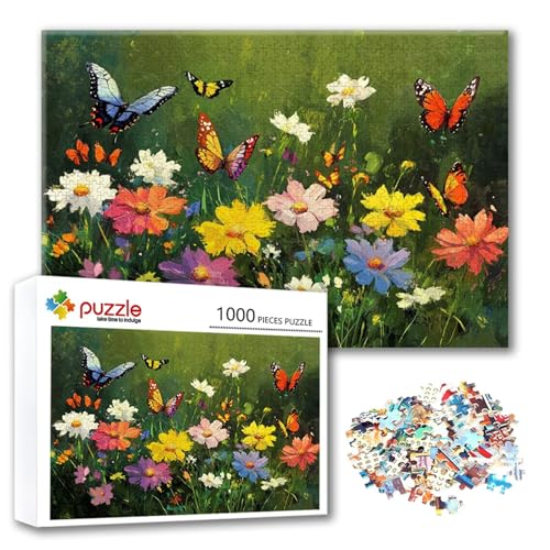 Puzzle 1500 Teile Blume, Puzzle Erwachsene 1500 Teile Schmetterling, Klassische Holzpuzzles 87 x 57 cm, Lernspiel Herausforderung Spielzeug, Moderne Zimmer Wanddeko, Geschenk für Frauen/Männer C-9 Puzzle 1500 Teile Blume, Puzzle Erwachsene 1500 Teile Schmetterling, Klassische Holzpuzzles 87 x 57 cm, Lernspiel Herausforderung Spielzeug, Moderne Zimmer Wanddeko, Geschenk für Frauen/Männer C-9 von FeiPride