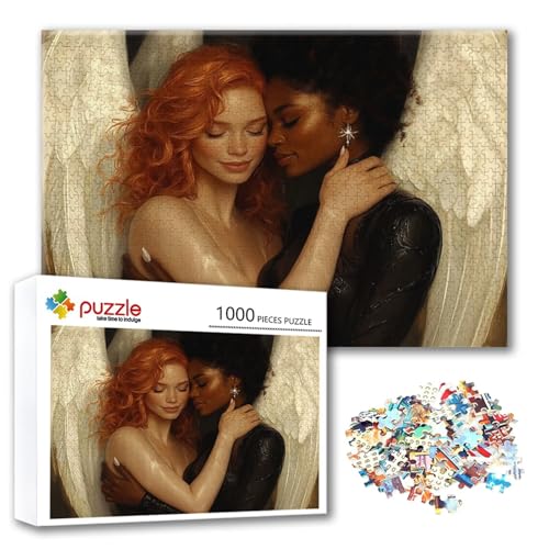 Puzzle 1500 Teile Engel, Puzzle Erwachsene 1500 Teile Paar, Klassische Holzpuzzles 87 x 57 cm, Lernspiel Herausforderung Spielzeug, Zimmer Wanddeko, Einzigartiges Geschenk für Frauen/Männer Y-3 Puzzle 1500 Teile Engel, Puzzle Erwachsene 1500 Teile Paar, Klassische Holzpuzzles 87 x 57 cm, Lernspiel Herausforderung Spielzeug, Zimmer Wanddeko, Einzigartiges Geschenk für Frauen/Männer Y-3 von FeiPride
