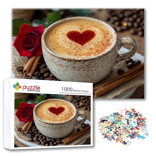 Puzzle 1500 Teile Kaffee, Puzzle Erwachsene 1500 Teile Rose, Klassische Holzpuzzles 87 x 57 cm, Lernspiel Herausforderung Spielzeug, Zimmer Wanddeko, Einzigartiges Geschenk für Frauen/Männer S-9 Puzzle 1500 Teile Kaffee, Puzzle Erwachsene 1500 Teile Rose, Klassische Holzpuzzles 87 x 57 cm, Lernspiel Herausforderung Spielzeug, Zimmer Wanddeko, Einzigartiges Geschenk für Frauen/Männer S-9 von FeiPride