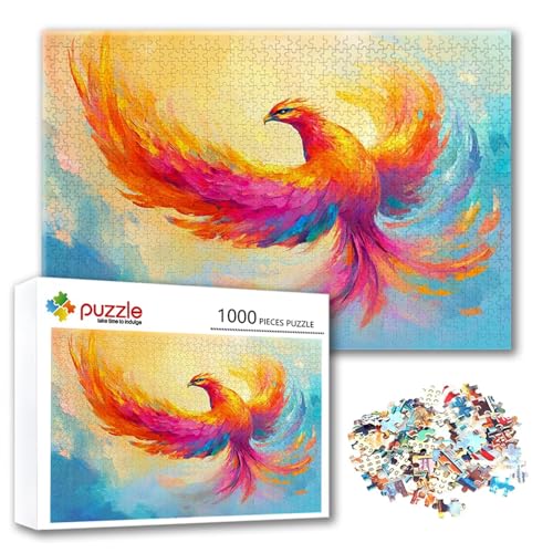 Puzzle 1500 Teile Phönix, Puzzle Erwachsene 1500 Teile Tier, Klassische Holzpuzzles 87 x 57 cm, Lernspiel Herausforderung Spielzeug, Zimmer Wanddeko, Einzigartiges Geschenk für Frauen/Männer B-6 Puzzle 1500 Teile Phönix, Puzzle Erwachsene 1500 Teile Tier, Klassische Holzpuzzles 87 x 57 cm, Lernspiel Herausforderung Spielzeug, Zimmer Wanddeko, Einzigartiges Geschenk für Frauen/Männer B-6 von FeiPride