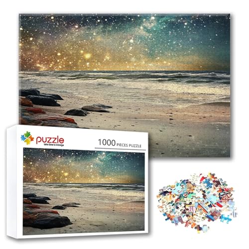 Puzzle 1500 Teile Sternenhimmel, Puzzle Erwachsene 1500 Teile Meer, Klassische Holzpuzzles 87 x 57 cm, Lernspiel Herausforderung Spielzeug, Moderne Zimmer Wanddeko, Geschenk für Frauen/Männer R-1 Puzzle 1500 Teile Sternenhimmel, Puzzle Erwachsene 1500 Teile Meer, Klassische Holzpuzzles 87 x 57 cm, Lernspiel Herausforderung Spielzeug, Moderne Zimmer Wanddeko, Geschenk für Frauen/Männer R-1 von FeiPride