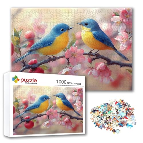 Puzzle 2000 Teile Blume, Puzzle Erwachsene 2000 Teile Bird, Klassische Holzpuzzles 100 x 70 cm, Lernspiel Herausforderung Spielzeug, Zimmer Wanddeko, Einzigartiges Geschenk für Frauen/Männer M-6 von FeiPride