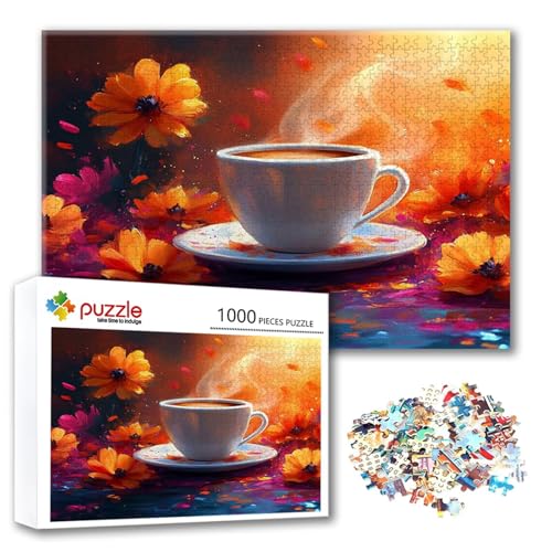 Puzzle 2000 Teile Blume, Puzzle Erwachsene 2000 Teile Kaffee, Klassische Holzpuzzles 100 x 70 cm, Lernspiel Herausforderung Spielzeug, Zimmer Wanddeko, Einzigartiges Geschenk für Frauen/Männer Q-3 Puzzle 2000 Teile Blume, Puzzle Erwachsene 2000 Teile Kaffee, Klassische Holzpuzzles 100 x 70 cm, Lernspiel Herausforderung Spielzeug, Zimmer Wanddeko, Einzigartiges Geschenk für Frauen/Männer Q-3 von FeiPride