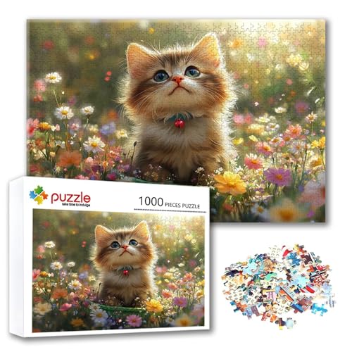 Puzzle 2000 Teile Blume, Puzzle Erwachsene 2000 Teile Katze, Klassische Holzpuzzles 100 x 70 cm, Lernspiel Herausforderung Spielzeug, Zimmer Wanddeko, Einzigartiges Geschenk für Frauen/Männer N-8 Puzzle 2000 Teile Blume, Puzzle Erwachsene 2000 Teile Katze, Klassische Holzpuzzles 100 x 70 cm, Lernspiel Herausforderung Spielzeug, Zimmer Wanddeko, Einzigartiges Geschenk für Frauen/Männer N-8 von FeiPride