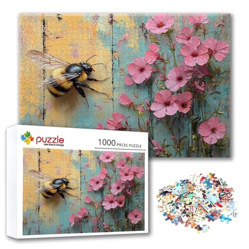 Puzzle 2000 Teile Blume, Puzzle Erwachsene 2000 Teile Tier, Klassische Holzpuzzles 100 x 70 cm, Lernspiel Herausforderung Spielzeug, Zimmer Wanddeko, Einzigartiges Geschenk für Frauen/Männer X-3 von FeiPride