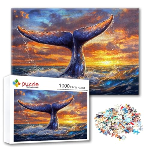 Puzzle 2000 Teile Delphin, Puzzle Erwachsene 2000 Teile Sonnenuntergang, Klassische Holzpuzzles 100 x 70 cm, Lernspiel Herausforderung Spielzeug, Moderne Zimmer Wanddeko, Geschenk für Frauen J-9 Puzzle 2000 Teile Delphin, Puzzle Erwachsene 2000 Teile Sonnenuntergang, Klassische Holzpuzzles 100 x 70 cm, Lernspiel Herausforderung Spielzeug, Moderne Zimmer Wanddeko, Geschenk für Frauen J-9 von FeiPride