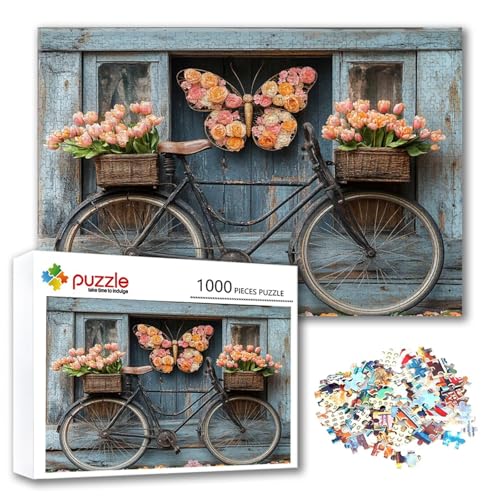 Puzzle 2000 Teile Fahrrad, Puzzle Erwachsene 2000 Teile Blume, Klassische Holzpuzzles 100 x 70 cm, Lernspiel Herausforderung Spielzeug, Zimmer Wanddeko, Einzigartiges Geschenk für Frauen/Männer W-2 Puzzle 2000 Teile Fahrrad, Puzzle Erwachsene 2000 Teile Blume, Klassische Holzpuzzles 100 x 70 cm, Lernspiel Herausforderung Spielzeug, Zimmer Wanddeko, Einzigartiges Geschenk für Frauen/Männer W-2 von FeiPride