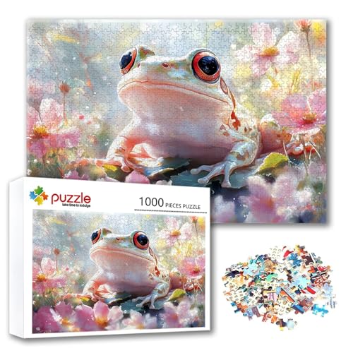 Puzzle 2000 Teile Frosch, Puzzle Erwachsene 2000 Teile Tier, Klassische Holzpuzzles 100 x 70 cm, Lernspiel Herausforderung Spielzeug, Zimmer Wanddeko, Einzigartiges Geschenk für Frauen/Männer V-9 Puzzle 2000 Teile Frosch, Puzzle Erwachsene 2000 Teile Tier, Klassische Holzpuzzles 100 x 70 cm, Lernspiel Herausforderung Spielzeug, Zimmer Wanddeko, Einzigartiges Geschenk für Frauen/Männer V-9 von FeiPride