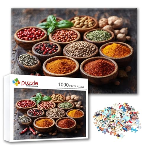 Puzzle 2000 Teile Küche, Puzzle Erwachsene 2000 Teile Gewürze, Klassische Holzpuzzles 100 x 70 cm, Lernspiel Herausforderung Spielzeug, Zimmer Wanddeko, Einzigartiges Geschenk für Frauen/Männer R-2 Puzzle 2000 Teile Küche, Puzzle Erwachsene 2000 Teile Gewürze, Klassische Holzpuzzles 100 x 70 cm, Lernspiel Herausforderung Spielzeug, Zimmer Wanddeko, Einzigartiges Geschenk für Frauen/Männer R-2 von FeiPride