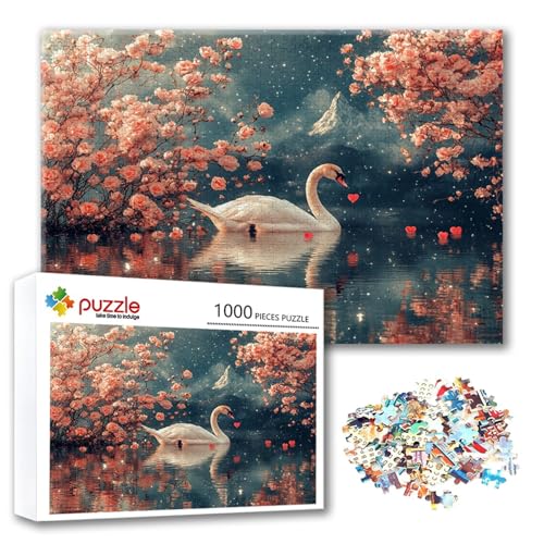 Puzzle 2000 Teile Landschaft, Puzzle Erwachsene 2000 Teile Schwan, Klassische Holzpuzzles 100 x 70 cm, Lernspiel Herausforderung Spielzeug, Moderne Zimmer Wanddeko, Geschenk für Frauen/Männer G-4 Puzzle 2000 Teile Landschaft, Puzzle Erwachsene 2000 Teile Schwan, Klassische Holzpuzzles 100 x 70 cm, Lernspiel Herausforderung Spielzeug, Moderne Zimmer Wanddeko, Geschenk für Frauen/Männer G-4 von FeiPride