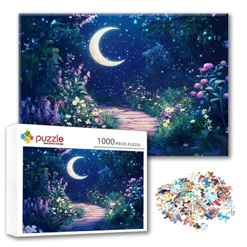 Puzzle 2000 Teile Mond, Puzzle Erwachsene 2000 Teile Landschaft, Klassische Holzpuzzles 100 x 70 cm, Lernspiel Herausforderung Spielzeug, Zimmer Wanddeko, Einzigartiges Geschenk für Frauen/Männer O-9 von FeiPride