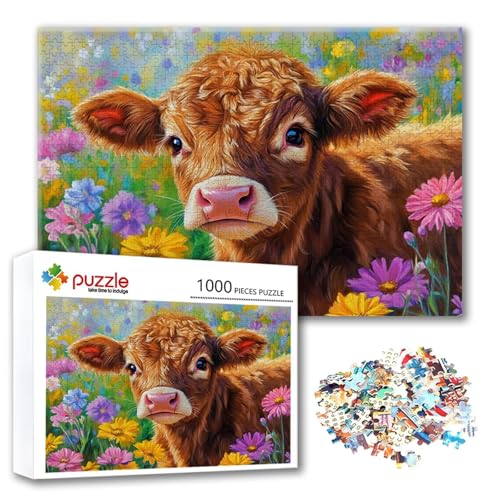 Puzzle 2000 Teile Ochse, Puzzle Erwachsene 2000 Teile Blume, Klassische Holzpuzzles 100 x 70 cm, Lernspiel Herausforderung Spielzeug, Zimmer Wanddeko, Einzigartiges Geschenk für Frauen/Männer Z-2 Puzzle 2000 Teile Ochse, Puzzle Erwachsene 2000 Teile Blume, Klassische Holzpuzzles 100 x 70 cm, Lernspiel Herausforderung Spielzeug, Zimmer Wanddeko, Einzigartiges Geschenk für Frauen/Männer Z-2 von FeiPride