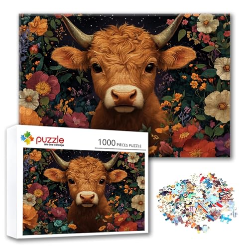 Puzzle 2000 Teile Ochse, Puzzle Erwachsene 2000 Teile Tier, Klassische Holzpuzzles 100 x 70 cm, Lernspiel Herausforderung Spielzeug, Zimmer Wanddeko, Einzigartiges Geschenk für Frauen/Männer O-5 Puzzle 2000 Teile Ochse, Puzzle Erwachsene 2000 Teile Tier, Klassische Holzpuzzles 100 x 70 cm, Lernspiel Herausforderung Spielzeug, Zimmer Wanddeko, Einzigartiges Geschenk für Frauen/Männer O-5 von FeiPride