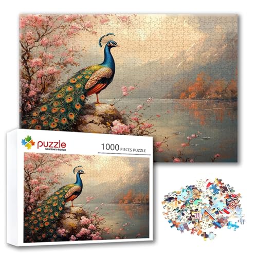 Puzzle 2000 Teile Pfau, Puzzle Erwachsene 2000 Teile Blume, Klassische Holzpuzzles 100 x 70 cm, Lernspiel Herausforderung Spielzeug, Zimmer Wanddeko, Einzigartiges Geschenk für Frauen/Männer X-8 Puzzle 2000 Teile Pfau, Puzzle Erwachsene 2000 Teile Blume, Klassische Holzpuzzles 100 x 70 cm, Lernspiel Herausforderung Spielzeug, Zimmer Wanddeko, Einzigartiges Geschenk für Frauen/Männer X-8 von FeiPride