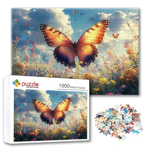 Puzzle 2000 Teile Schmetterling, Puzzle Erwachsene 2000 Teile Blume, Klassische Holzpuzzles 100 x 70 cm, Lernspiel Herausforderung Spielzeug, Moderne Zimmer Wanddeko, Geschenk für Frauen/Männer V-6 Puzzle 2000 Teile Schmetterling, Puzzle Erwachsene 2000 Teile Blume, Klassische Holzpuzzles 100 x 70 cm, Lernspiel Herausforderung Spielzeug, Moderne Zimmer Wanddeko, Geschenk für Frauen/Männer V-6 von FeiPride