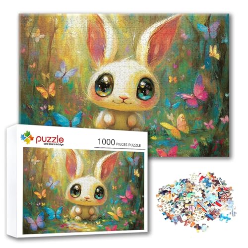 Puzzle 2000 Teile Schmetterling, Puzzle Erwachsene 2000 Teile Kaninchen, Klassische Holzpuzzles 100 x 70 cm, Lernspiel Herausforderung Spielzeug, Moderne Zimmer Wanddeko, Geschenk für Frauen V-0 Puzzle 2000 Teile Schmetterling, Puzzle Erwachsene 2000 Teile Kaninchen, Klassische Holzpuzzles 100 x 70 cm, Lernspiel Herausforderung Spielzeug, Moderne Zimmer Wanddeko, Geschenk für Frauen V-0 von FeiPride