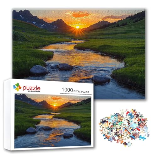 Puzzle 2000 Teile Sonnenuntergang, Puzzle Erwachsene 2000 Teile Landschaft, Klassische Holzpuzzles 100 x 70 cm, Lernspiel Herausforderung Spielzeug, Moderne Zimmer Wanddeko, Geschenk für Frauen L-5 Puzzle 2000 Teile Sonnenuntergang, Puzzle Erwachsene 2000 Teile Landschaft, Klassische Holzpuzzles 100 x 70 cm, Lernspiel Herausforderung Spielzeug, Moderne Zimmer Wanddeko, Geschenk für Frauen L-5 von FeiPride