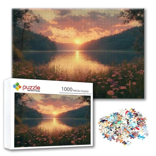 Puzzle 2000 Teile Sonnenuntergang, Puzzle Erwachsene 2000 Teile Landschaft, Klassische Holzpuzzles 100 x 70 cm, Lernspiel Herausforderung Spielzeug, Moderne Zimmer Wanddeko, Geschenk für Frauen M-2 Puzzle 2000 Teile Sonnenuntergang, Puzzle Erwachsene 2000 Teile Landschaft, Klassische Holzpuzzles 100 x 70 cm, Lernspiel Herausforderung Spielzeug, Moderne Zimmer Wanddeko, Geschenk für Frauen M-2 von FeiPride