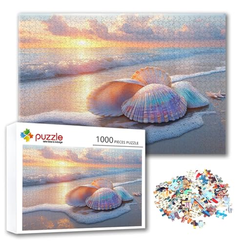 Puzzle 2000 Teile Strand, Puzzle Erwachsene 2000 Teile Hülse, Klassische Holzpuzzles 100 x 70 cm, Lernspiel Herausforderung Spielzeug, Zimmer Wanddeko, Einzigartiges Geschenk für Frauen/Männer X-5 von FeiPride