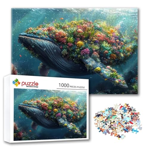 Puzzle 2000 Teile Tier, Puzzle Erwachsene 2000 Teile Blume, Klassische Holzpuzzles 100 x 70 cm, Lernspiel Herausforderung Spielzeug, Zimmer Wanddeko, Einzigartiges Geschenk für Frauen/Männer O-5 von FeiPride