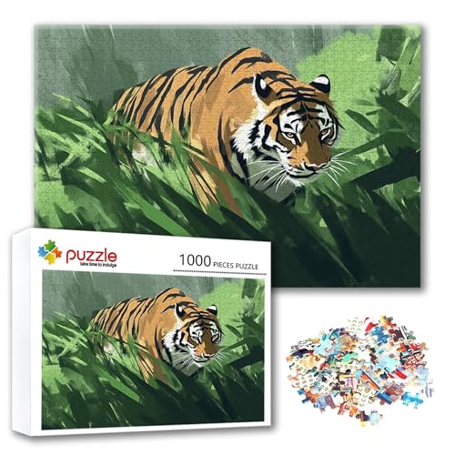 Puzzle 2000 Teile Tiger, Puzzle Erwachsene 2000 Teile Tier, Klassische Holzpuzzles 100 x 70 cm, Lernspiel Herausforderung Spielzeug, Zimmer Wanddeko, Einzigartiges Geschenk für Frauen/Männer Q-1 Puzzle 2000 Teile Tiger, Puzzle Erwachsene 2000 Teile Tier, Klassische Holzpuzzles 100 x 70 cm, Lernspiel Herausforderung Spielzeug, Zimmer Wanddeko, Einzigartiges Geschenk für Frauen/Männer Q-1 von FeiPride