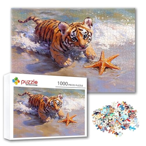 Puzzle 2000 Teile Tiger, Puzzle Erwachsene 2000 Teile Tier, Klassische Holzpuzzles 100 x 70 cm, Lernspiel Herausforderung Spielzeug, Zimmer Wanddeko, Einzigartiges Geschenk für Frauen/Männer X-7 Puzzle 2000 Teile Tiger, Puzzle Erwachsene 2000 Teile Tier, Klassische Holzpuzzles 100 x 70 cm, Lernspiel Herausforderung Spielzeug, Zimmer Wanddeko, Einzigartiges Geschenk für Frauen/Männer X-7 von FeiPride
