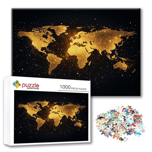 Puzzle 2000 Teile Weltkarte, Puzzle Erwachsene 2000 Teile Abstrakt, Klassische Holzpuzzles 100 x 70 cm, Lernspiel Herausforderung Spielzeug, Moderne Zimmer Wanddeko, Geschenk für Frauen/Männer Z-2 Puzzle 2000 Teile Weltkarte, Puzzle Erwachsene 2000 Teile Abstrakt, Klassische Holzpuzzles 100 x 70 cm, Lernspiel Herausforderung Spielzeug, Moderne Zimmer Wanddeko, Geschenk für Frauen/Männer Z-2 von FeiPride