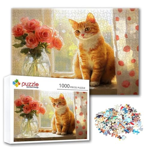 Puzzle 300 Teile Blume, Puzzle Erwachsene 300 Teile Katze, Klassische Holzpuzzles 40 x 28 cm, Lernspiel Herausforderung Spielzeug, Moderne Zimmer Wanddeko, Einzigartiges Geschenk für Frauen/Männer K-9 Puzzle 300 Teile Blume, Puzzle Erwachsene 300 Teile Katze, Klassische Holzpuzzles 40 x 28 cm, Lernspiel Herausforderung Spielzeug, Moderne Zimmer Wanddeko, Einzigartiges Geschenk für Frauen/Männer K-9 von FeiPride