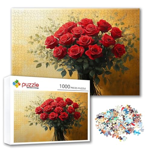 Puzzle 300 Teile Blume, Puzzle Erwachsene 300 Teile Rose, Klassische Holzpuzzles 40 x 28 cm, Lernspiel Herausforderung Spielzeug, Moderne Zimmer Wanddeko, Einzigartiges Geschenk für Frauen/Männer D-6 Puzzle 300 Teile Blume, Puzzle Erwachsene 300 Teile Rose, Klassische Holzpuzzles 40 x 28 cm, Lernspiel Herausforderung Spielzeug, Moderne Zimmer Wanddeko, Einzigartiges Geschenk für Frauen/Männer D-6 von FeiPride