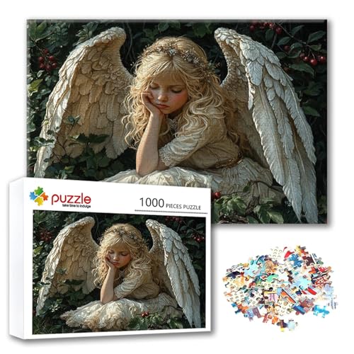 Puzzle 300 Teile Engel, Puzzle Erwachsene 300 Teile Mädchen, Klassische Holzpuzzles 40 x 28 cm, Lernspiel Herausforderung Spielzeug, Zimmer Wanddeko, Einzigartiges Geschenk für Frauen/Männer W-5 Puzzle 300 Teile Engel, Puzzle Erwachsene 300 Teile Mädchen, Klassische Holzpuzzles 40 x 28 cm, Lernspiel Herausforderung Spielzeug, Zimmer Wanddeko, Einzigartiges Geschenk für Frauen/Männer W-5 von FeiPride